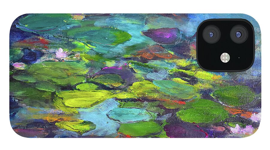 Water Lilies, Shades of Purple - Phone Case