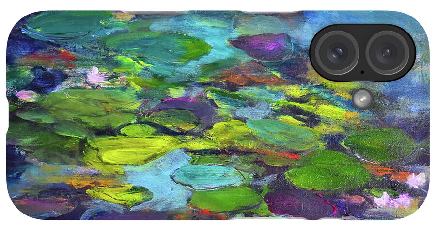 Water Lilies, Shades of Purple - Phone Case