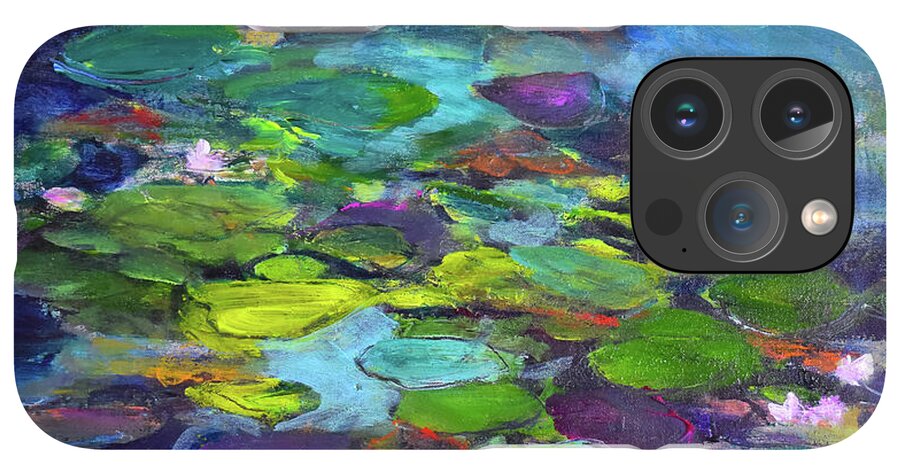 Water Lilies, Shades of Purple - Phone Case