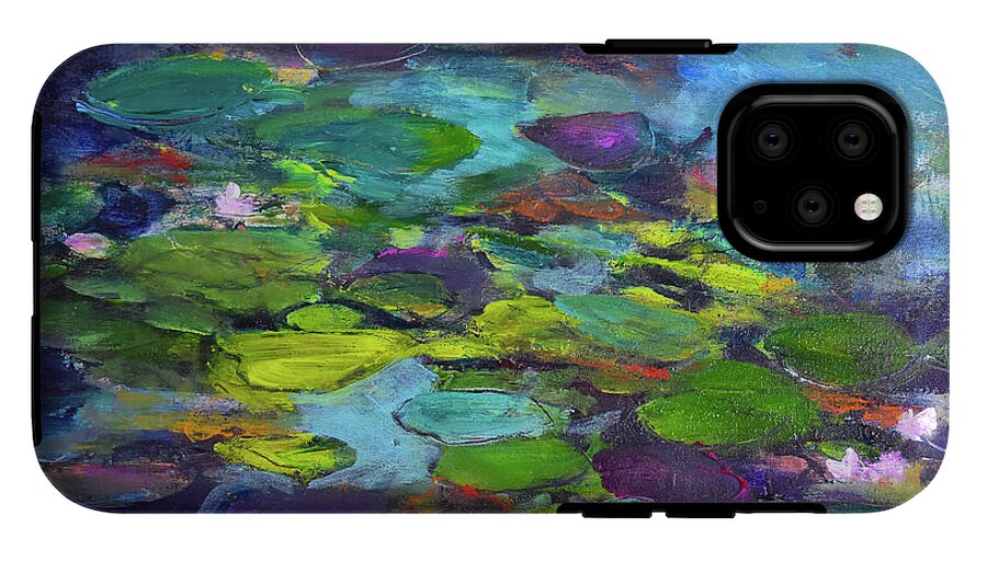 Water Lilies, Shades of Purple - Phone Case