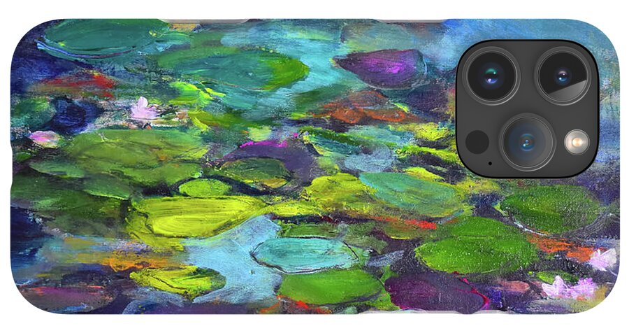 Water Lilies, Shades of Purple - Phone Case