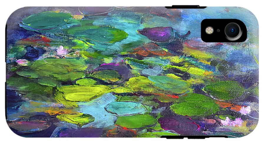 Water Lilies, Shades of Purple - Phone Case