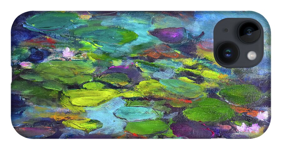 Water Lilies, Shades of Purple - Phone Case