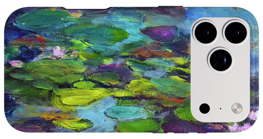 Water Lilies, Shades of Purple - Phone Case