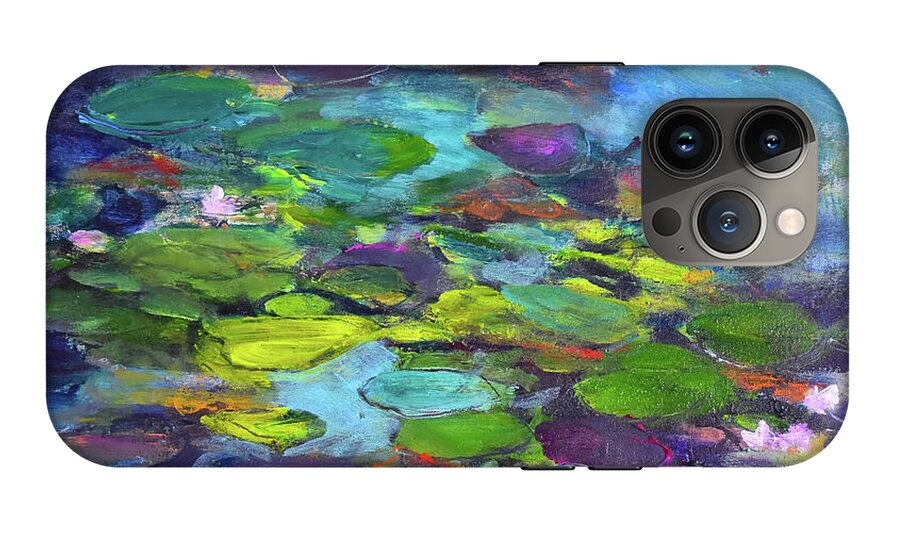 Water Lilies, Shades of Purple - Phone Case