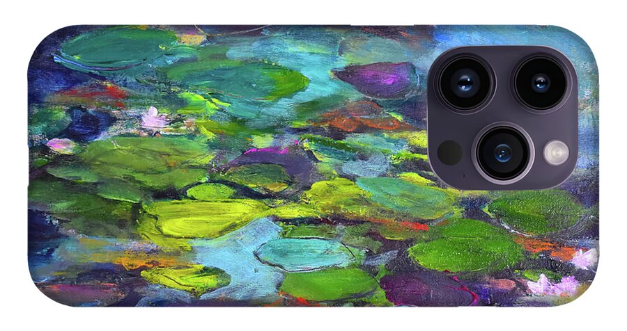 Water Lilies, Shades of Purple - Phone Case