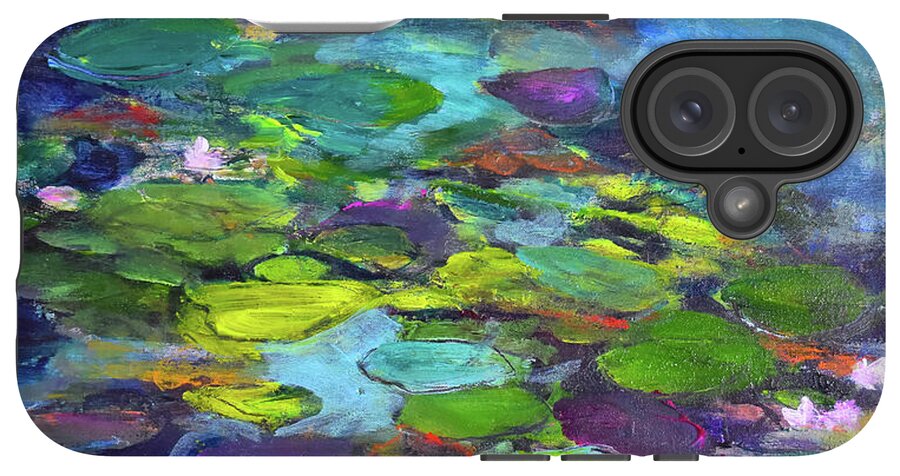 Water Lilies, Shades of Purple - Phone Case