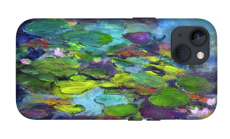 Water Lilies, Shades of Purple - Phone Case