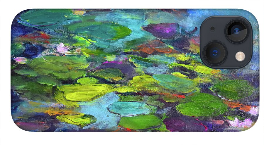 Water Lilies, Shades of Purple - Phone Case