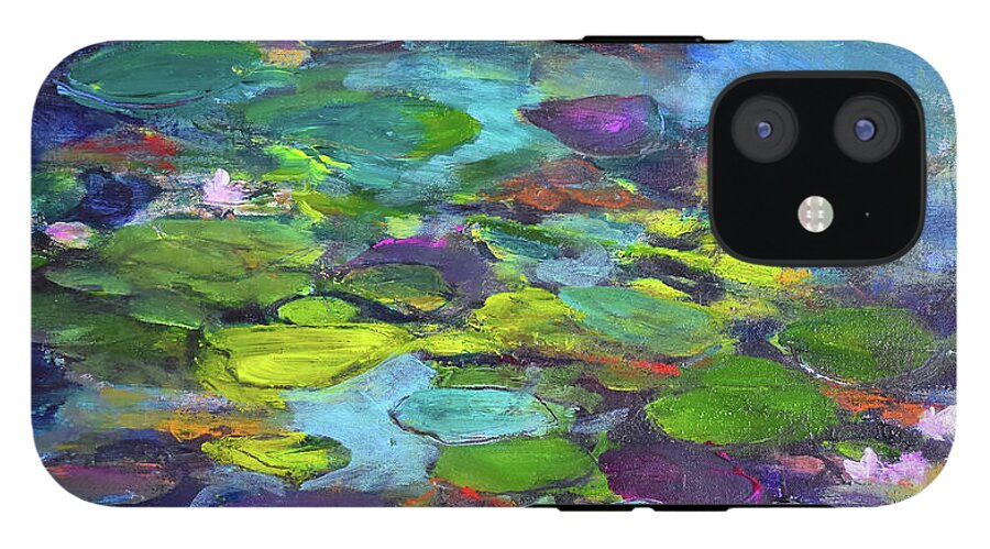 Water Lilies, Shades of Purple - Phone Case