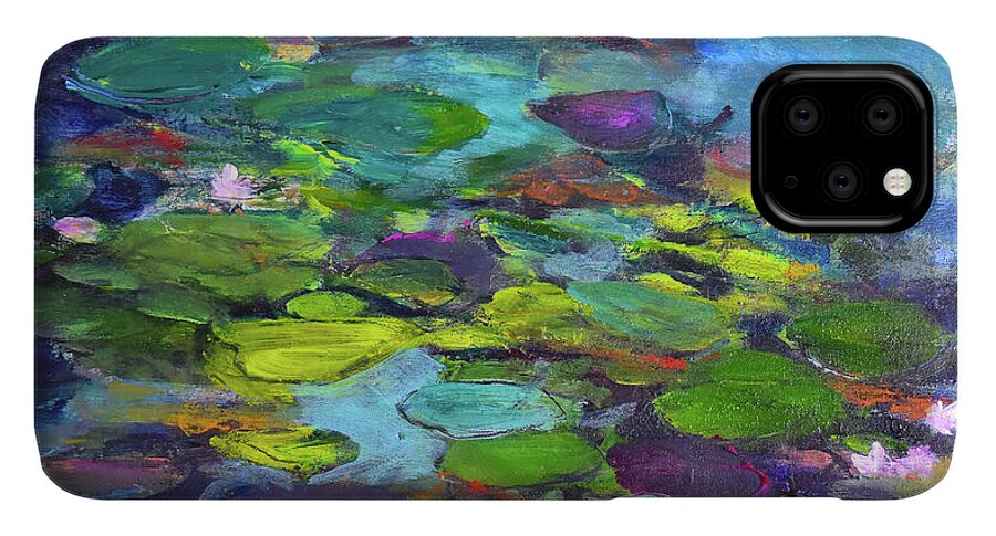 Water Lilies, Shades of Purple - Phone Case