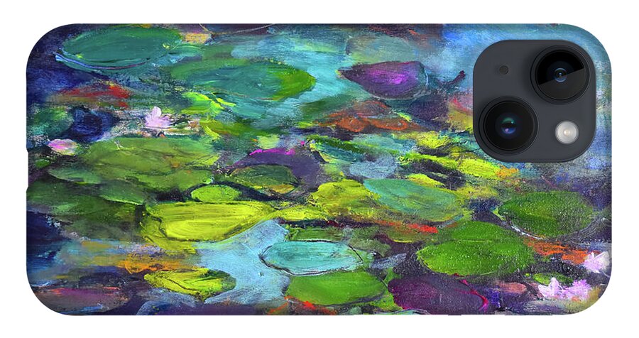 Water Lilies, Shades of Purple - Phone Case