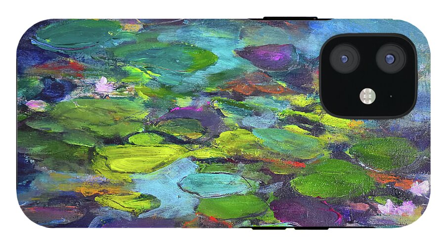 Water Lilies, Shades of Purple - Phone Case