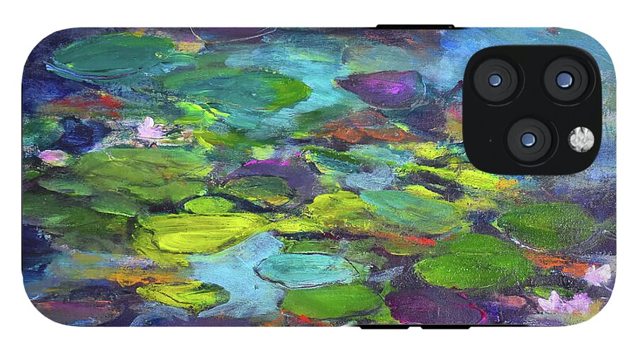 Water Lilies, Shades of Purple - Phone Case