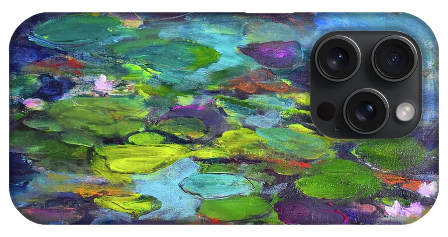 Water Lilies, Shades of Purple - Phone Case