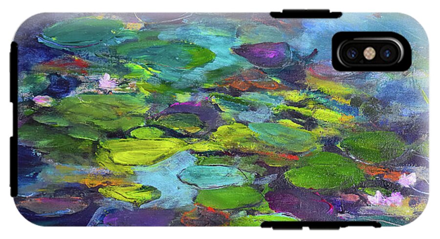 Water Lilies, Shades of Purple - Phone Case