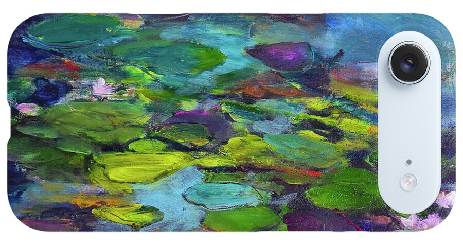 Water Lilies, Shades of Purple - Phone Case