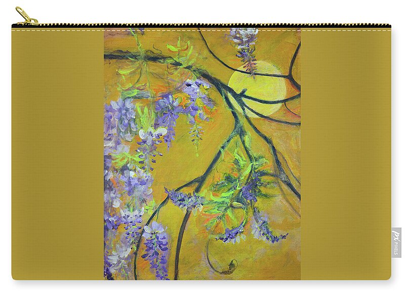 Wisteria Moon-wildflower series - Zip Pouch