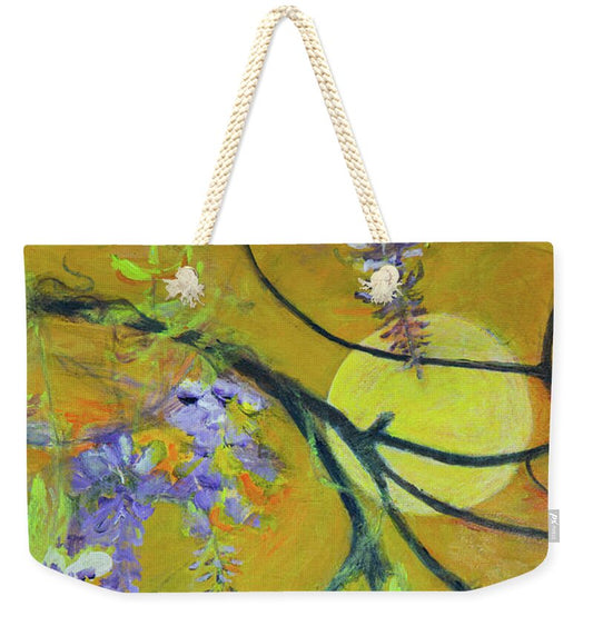 Wisteria Moon-wildflower series - Weekender Tote Bag