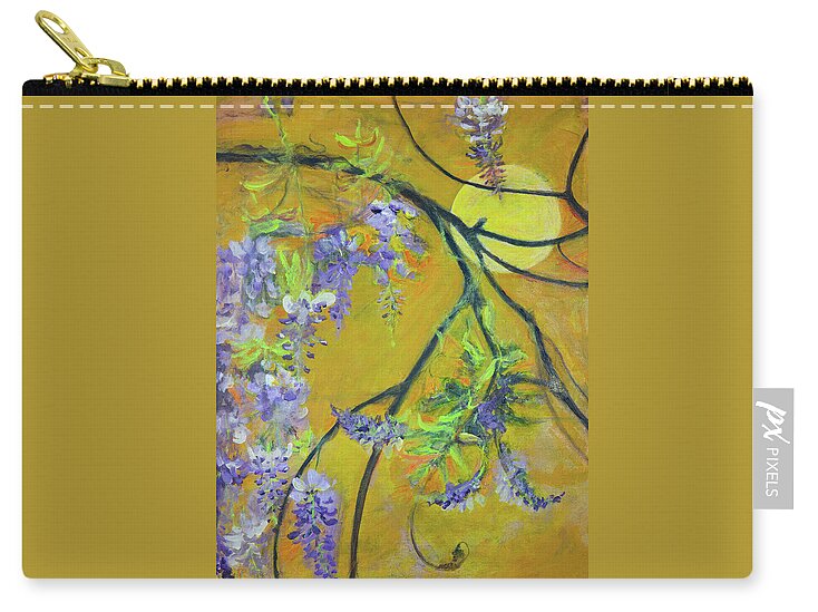 Wisteria Moon-wildflower series - Zip Pouch