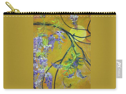 Wisteria Moon-wildflower series - Zip Pouch