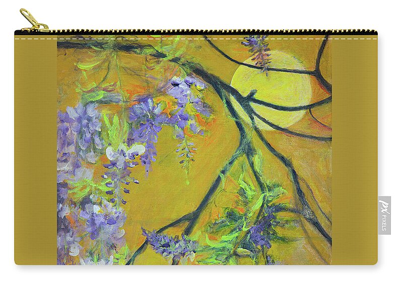 Wisteria Moon-wildflower series - Zip Pouch