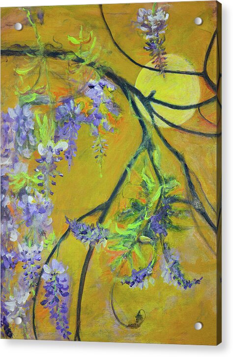 Wisteria Moon-wildflower series - Acrylic Print