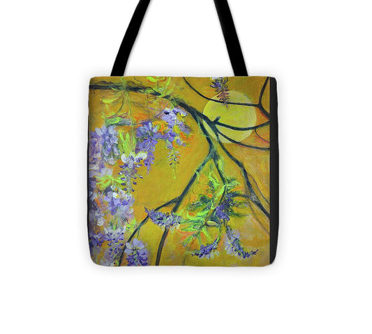 Wisteria Moon-wildflower series - Tote Bag