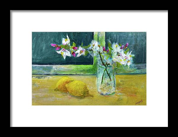 Blossoms and Lemons from my Lemon Tree - Framed Print