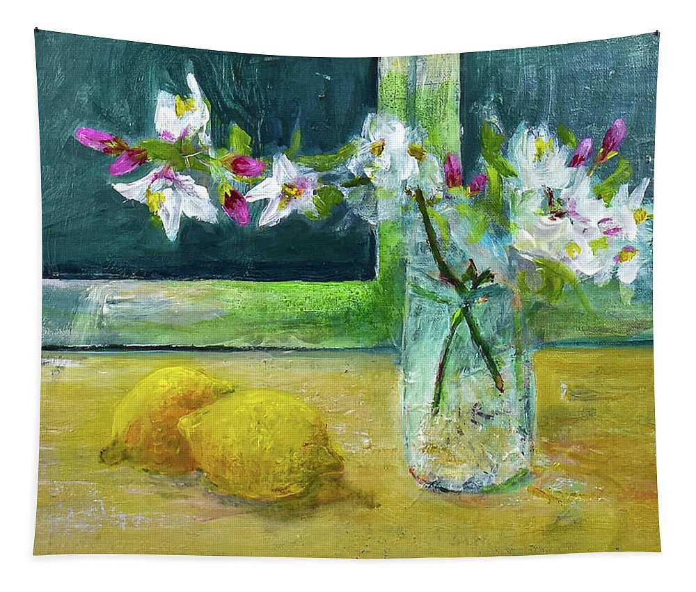 Blossoms and Lemons from my Lemon Tree - Tapestry