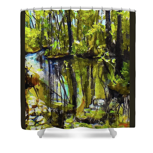 Creek, after rain - Shower Curtain