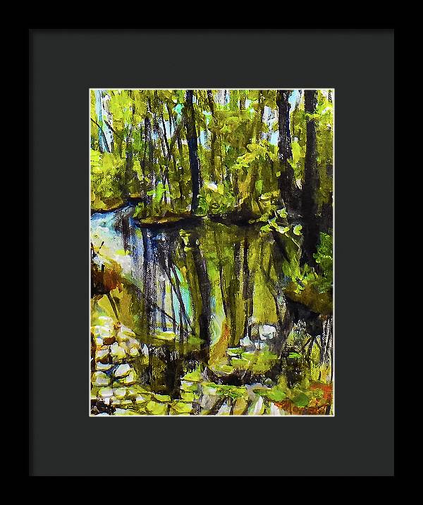 Creek, after rain - Framed Print