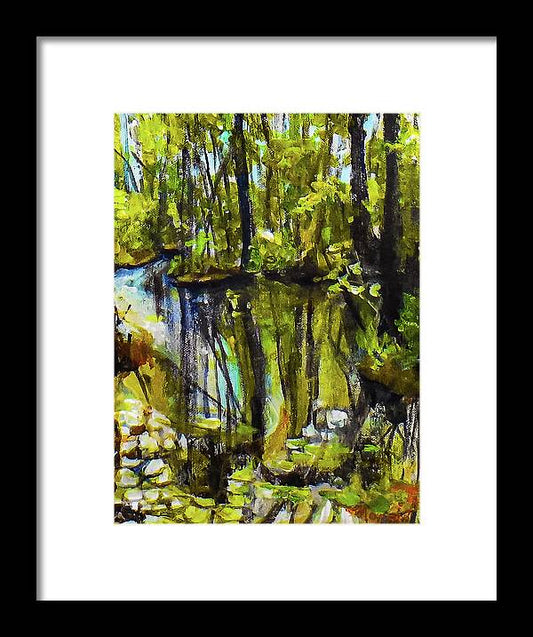 Creek, after rain - Framed Print