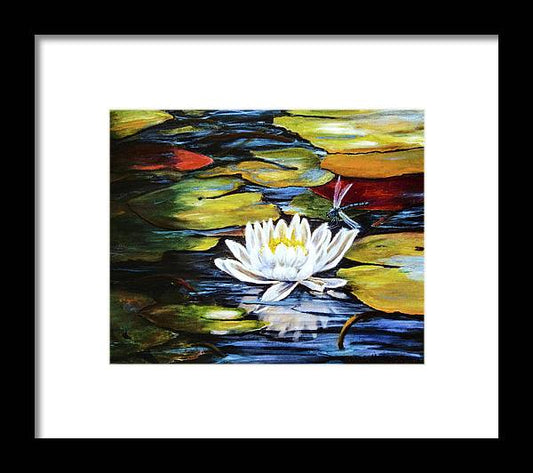 Dragonfly Happiness - Framed Print