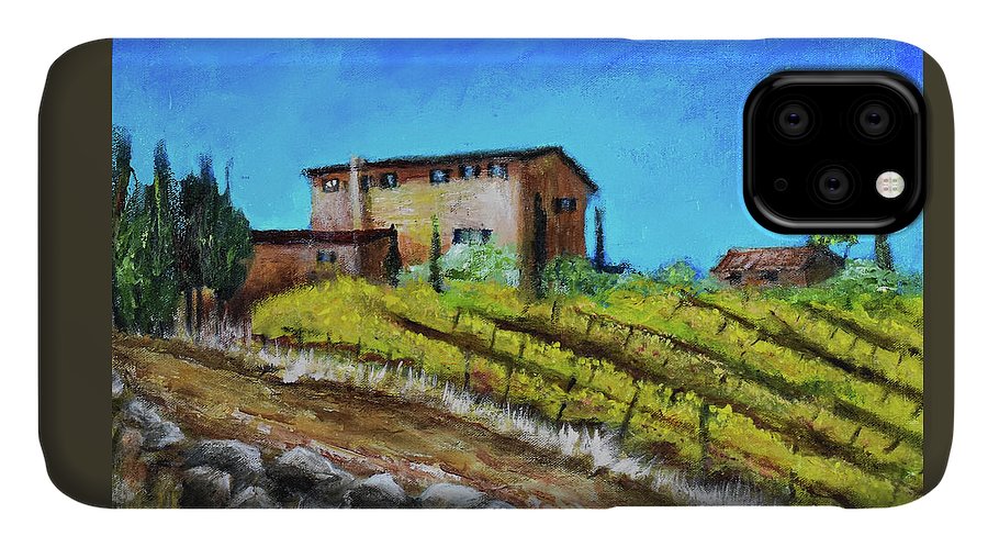 Fall Vineyard, France 'en plein air - Phone Case