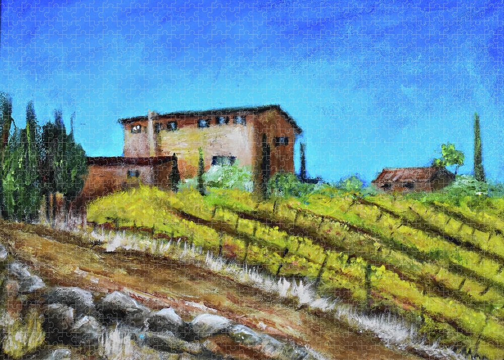 Fall Vineyard, France 'en plein air - Puzzle