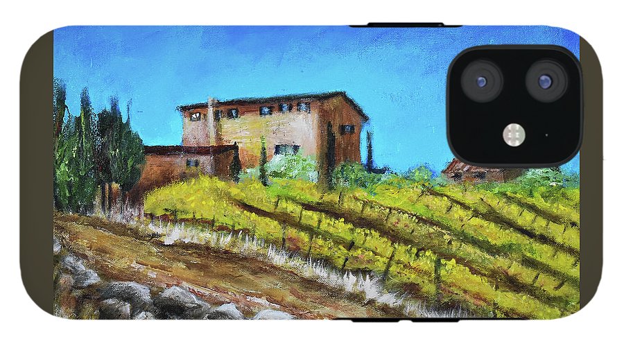 Fall Vineyard, France 'en plein air - Phone Case