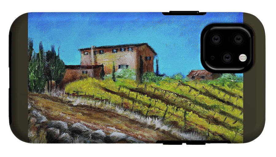 Fall Vineyard, France 'en plein air - Phone Case