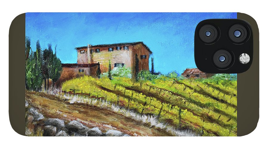 Fall Vineyard, France 'en plein air - Phone Case