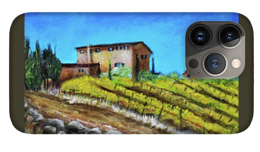 Fall Vineyard, France 'en plein air - Phone Case