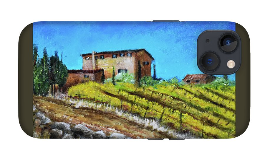 Fall Vineyard, France 'en plein air - Phone Case