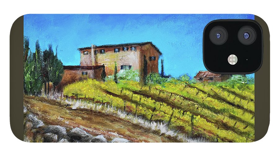 Fall Vineyard, France 'en plein air - Phone Case