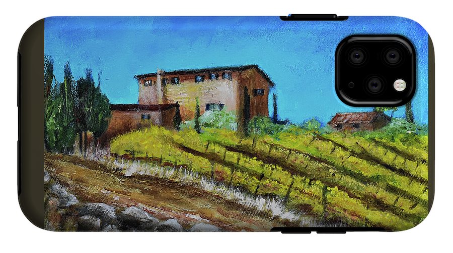 Fall Vineyard, France 'en plein air - Phone Case