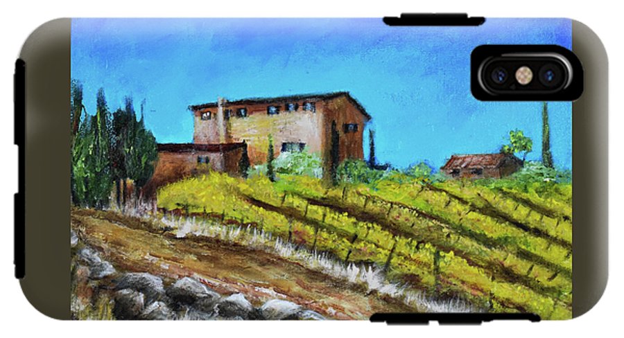 Fall Vineyard, France 'en plein air - Phone Case