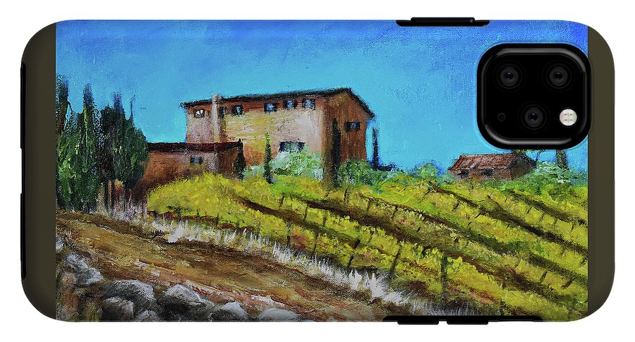 Fall Vineyard, France 'en plein air - Phone Case