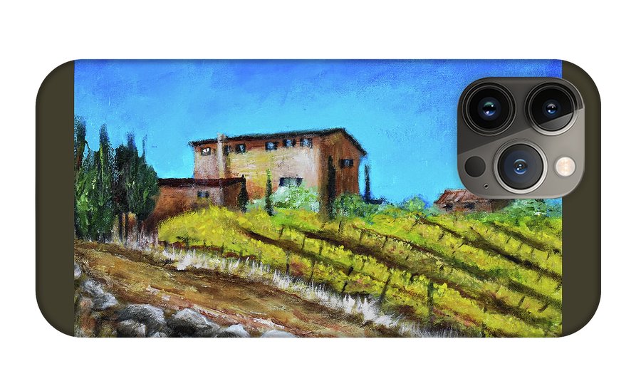 Fall Vineyard, France 'en plein air - Phone Case