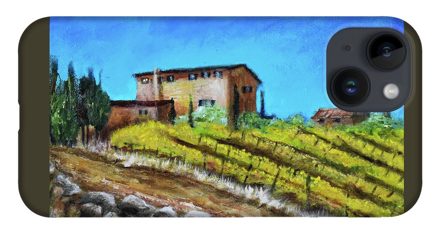 Fall Vineyard, France 'en plein air - Phone Case