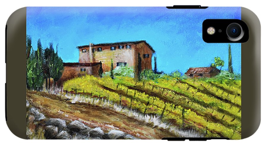 Fall Vineyard, France 'en plein air - Phone Case