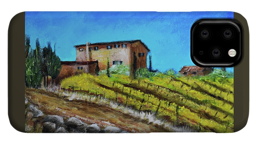 Fall Vineyard, France 'en plein air - Phone Case