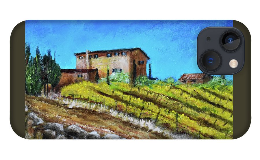 Fall Vineyard, France 'en plein air - Phone Case